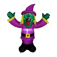 Northlight 3.5ft Prelit Spooky Town Purple Witch Halloween Yard Art