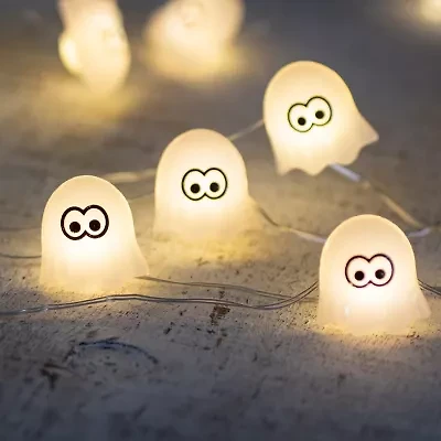 Northlight 10ct Led Halloween Ghost Fairy Lights String Lights