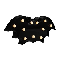 Northlight 12in Led Black Bat Marquee Lights