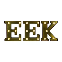 Northlight 6.5in Led Gold Eek Marquee Lights