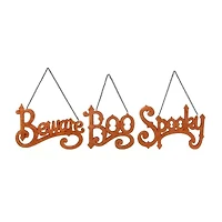 Northlight Boo  Spooky  Beware 3-pc. Wall Sign