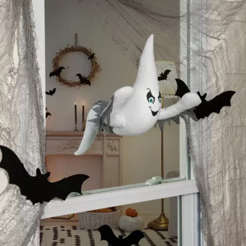 Northlight 12in Ghoulish Ghost 3-D Window Halloween Yard Art