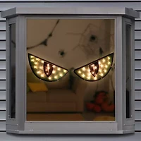 Northlight 40in Prelit Eyes Window Silhouette 2-pc. Decorative Lantern