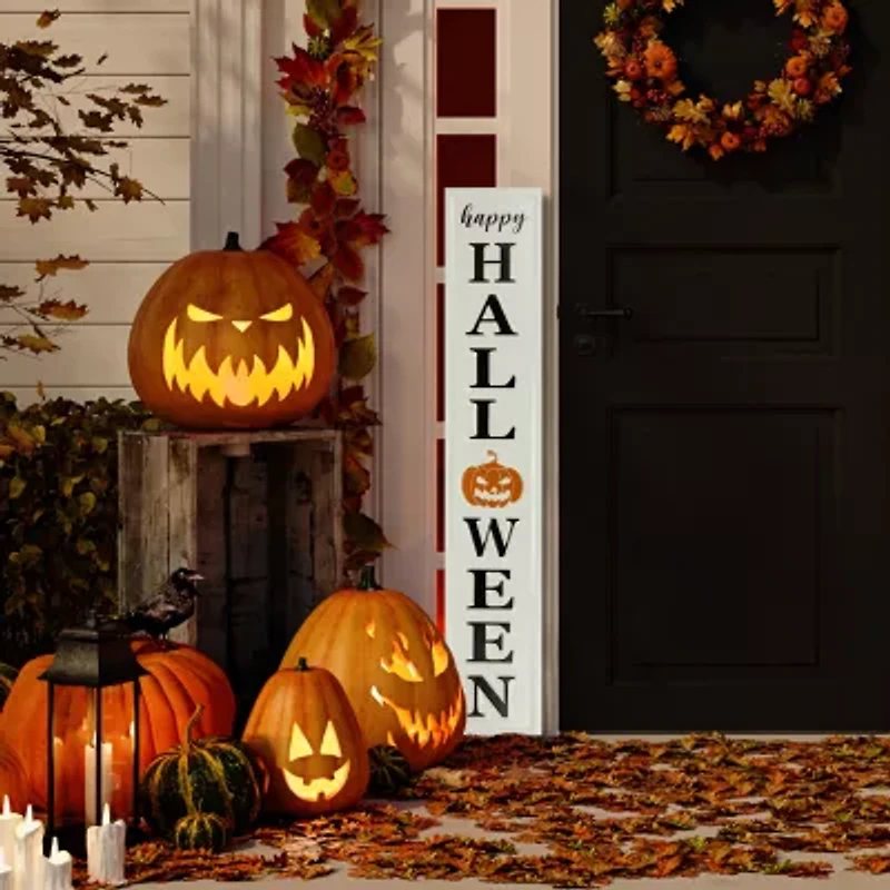 Northlight 31.5in Metal Happy Halloween Wall Halloween Yard Art