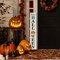 Northlight 31.5in Metal Happy Halloween Wall Halloween Yard Art