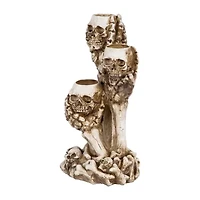 Northlight Triple Skulls Tea Light Candle Holder