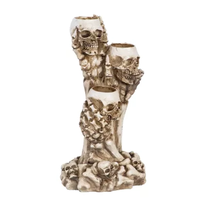 Northlight Triple Skulls Tea Light Candle Holder