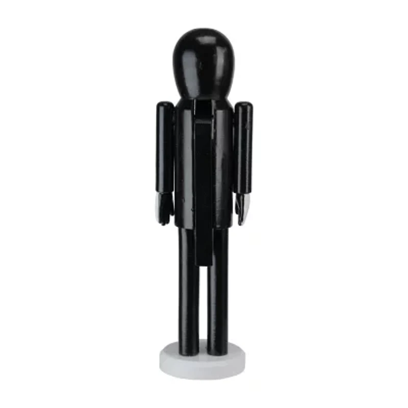 Northlight 14in Black And White Skeleton Wood Nutcracker