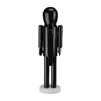 Northlight 14in Black And White Skeleton Wood Nutcracker