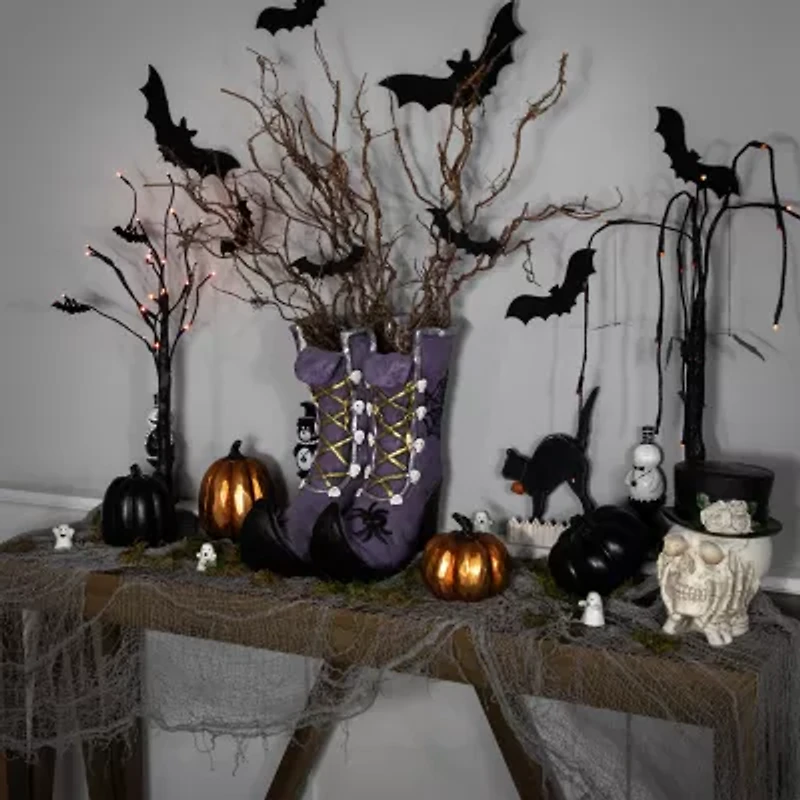 Northlight 15in Purple Witch'S Boots Halloween Tabletop Decor