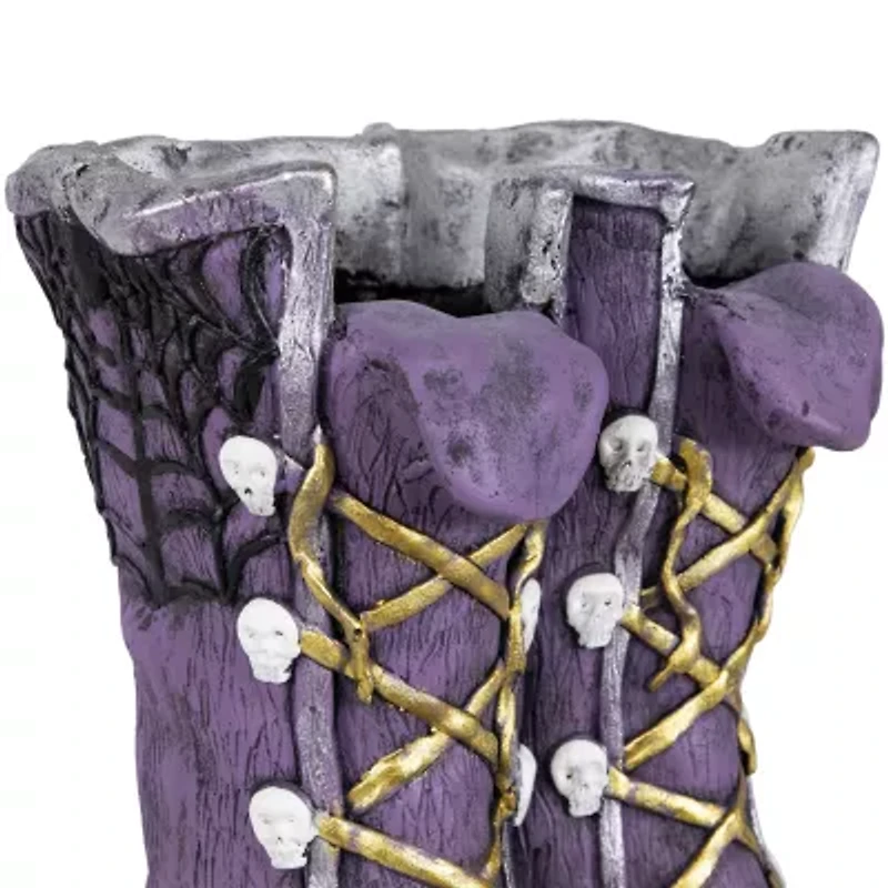 Northlight 15in Purple Witch'S Boots Halloween Tabletop Decor