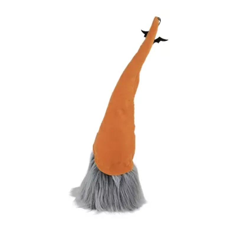 Northlight 19.75in Orange And Gray Boo Standing Halloween Gnome