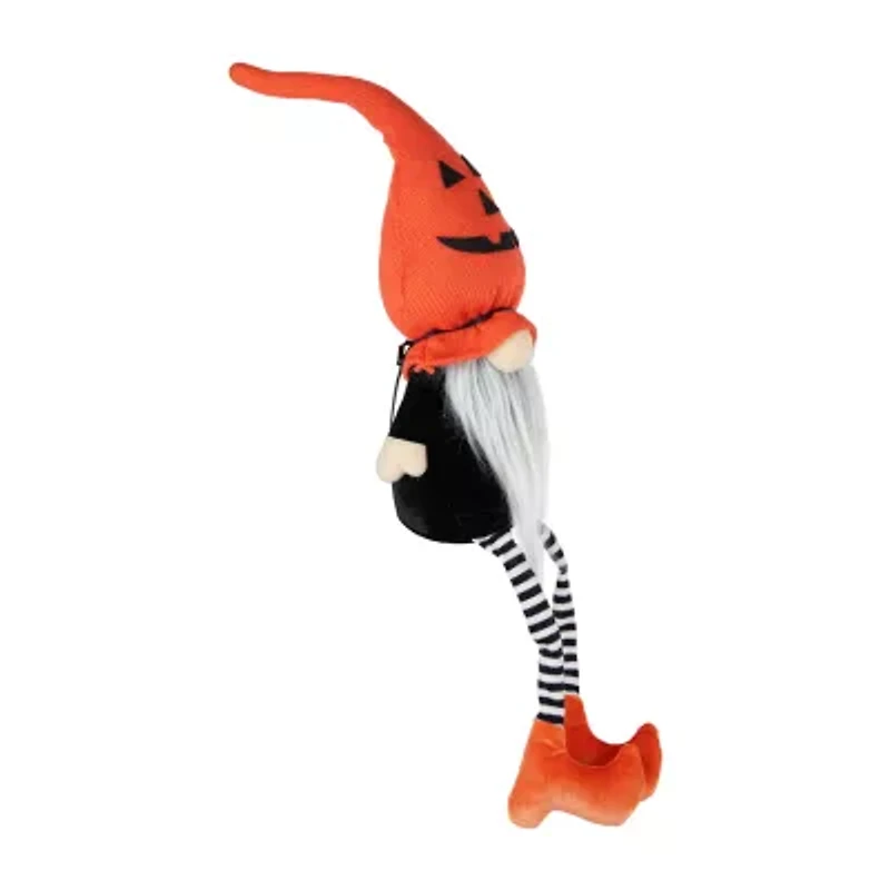 Northlight 22in Orange And Black Halloween Gnome