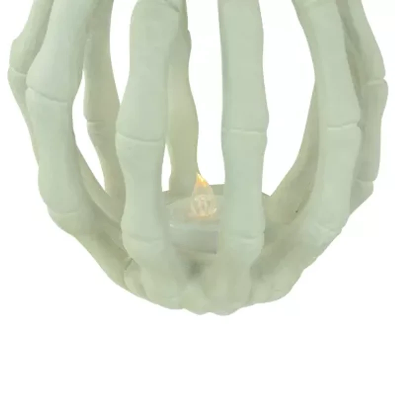 Northlight 6.25in Led Skeleton Pumpkin Halloween Tabletop Decor