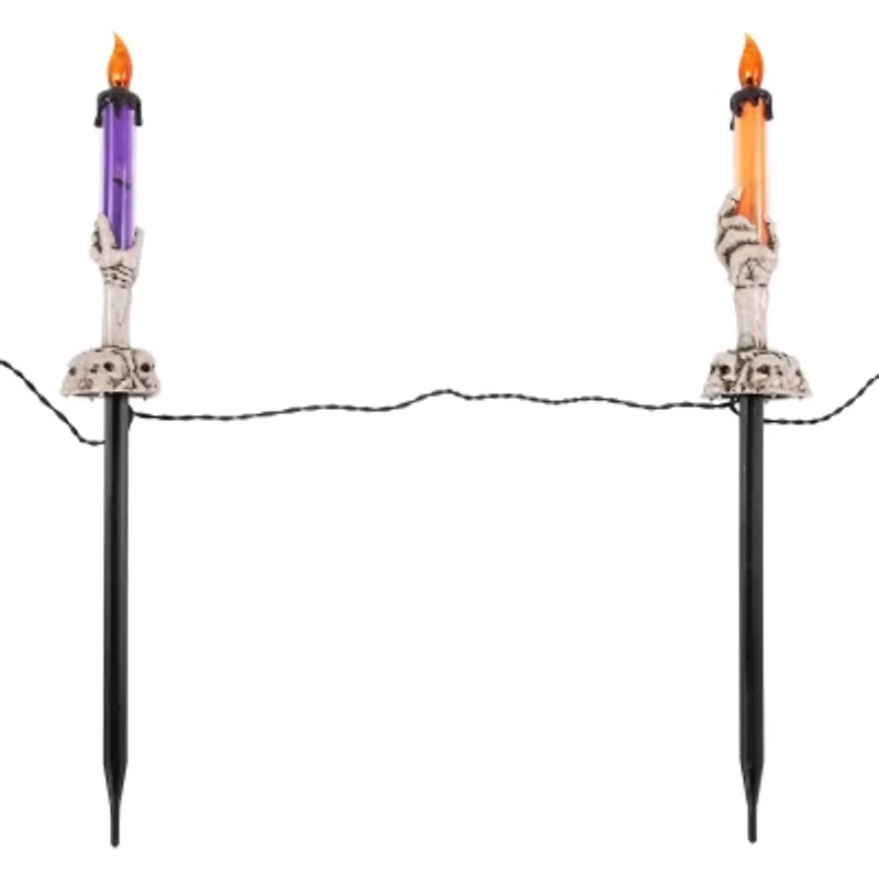 Northlight 8.5in Led Skeleton Candle 6-pc. Lighted Halloween Tabletop Decor