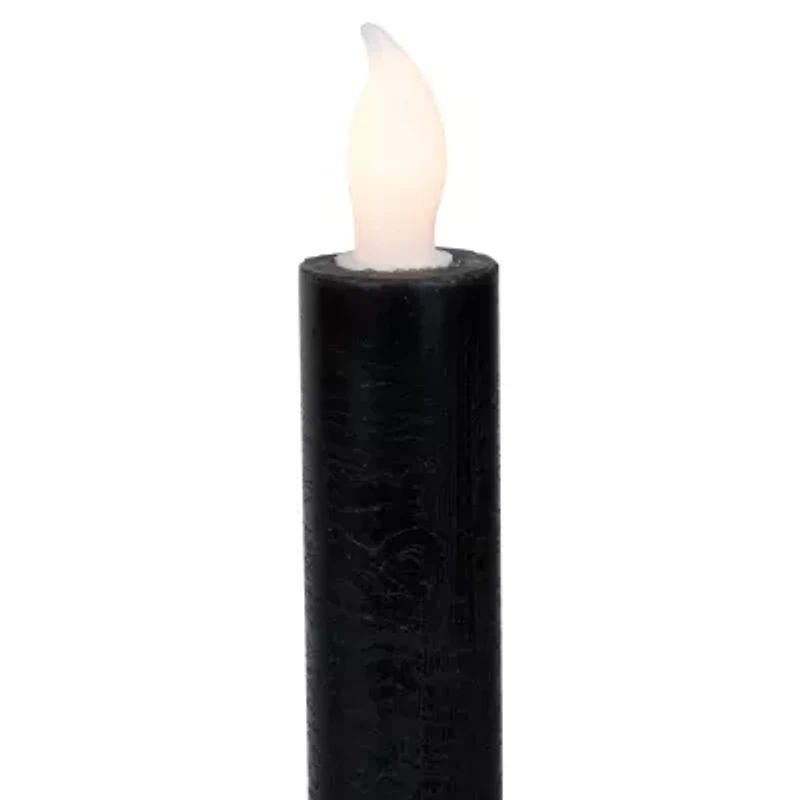 Northlight 9.5in Black Led Flickering 4-pc. Flameless Candle