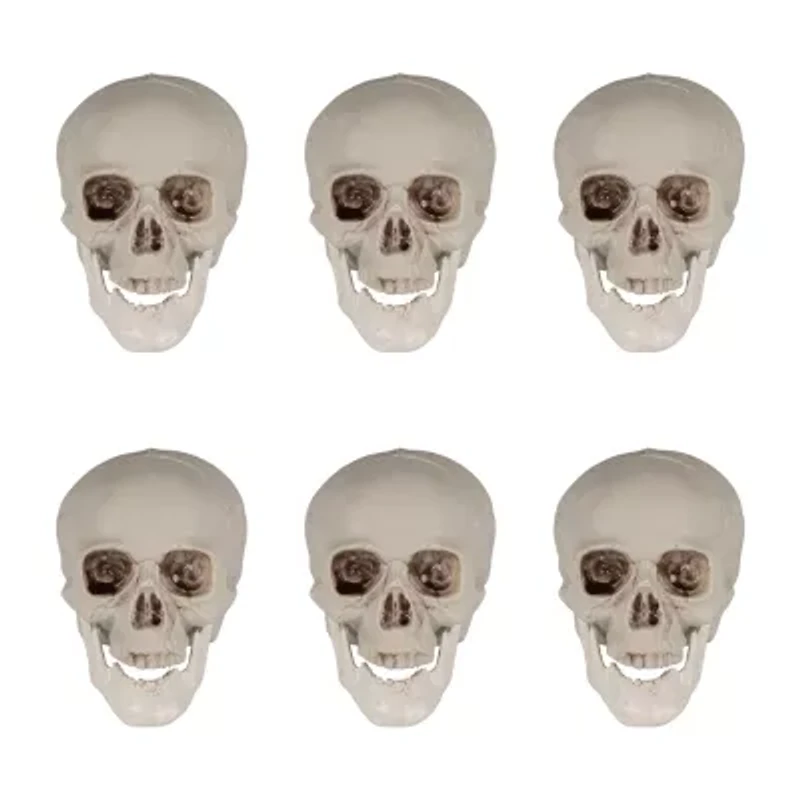 Northlight Skeleton Skulls 6-pc. Halloween Tabletop Decor