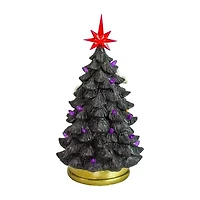 Northlight 12in Black Led Skull And Ghost Artificial Tree