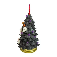 Northlight 12in Black Led Skull And Ghost Artificial Tree