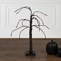 Northlight 24in Led Black Weeping Twig Lighted Indoor Artificial Tree