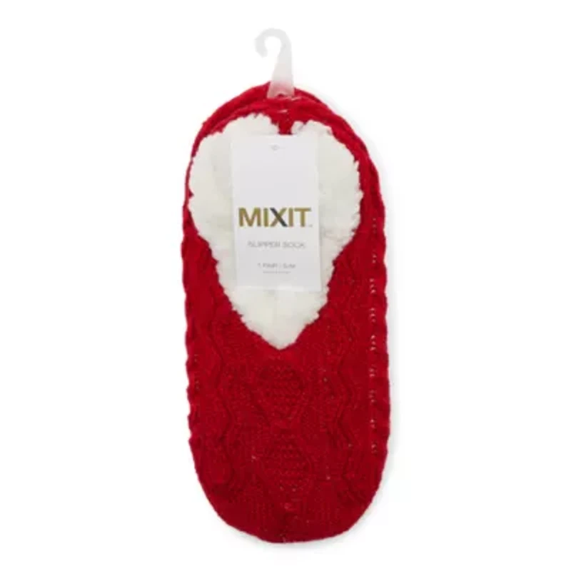 Mixit Womens 1 Pair Slipper Socks