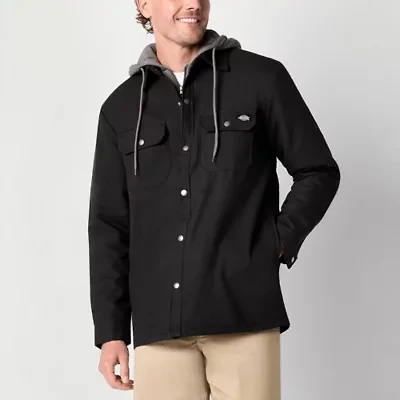 Dickies Duck Mens Hooded Water Resistant Lightweight Shirt Jacket