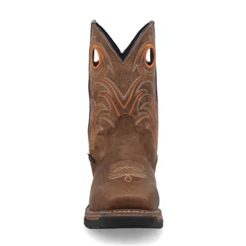 Dan Post Mens Storm'S Eye Waterproof Slip Resistant Block Heel Work Boots