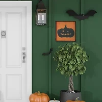 Northlight Black Jack O Lantern Silhouette Wall Sign