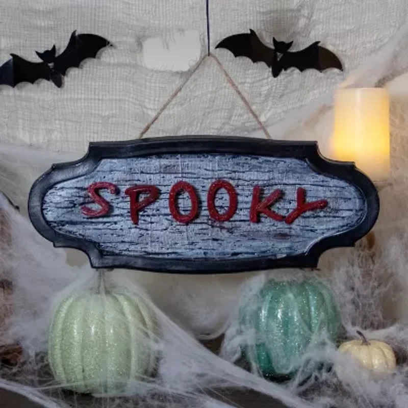 Northlight 20.5in Animated Spooky Wall Sign