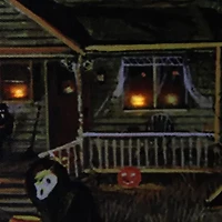 Northlight 23.5in X 16in Led Haunted House Canvas Art