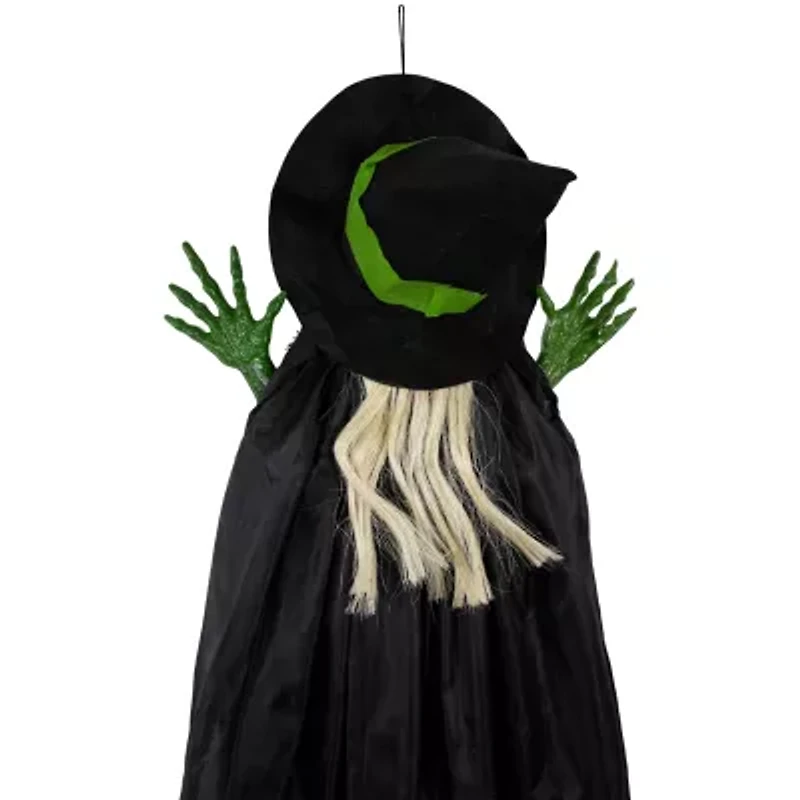 Northlight 4ft Crashed Giant Tree Trunk Witch Halloween Yard Art