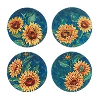 Certified International Golden Sunflowers 4-pc. Earthenware Dinner Plate