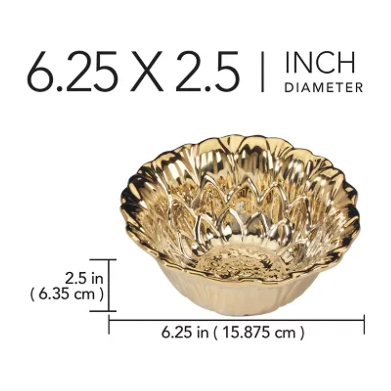 Certified International Gold Coast 4-pc. Earthenware Ice Cream Bowl