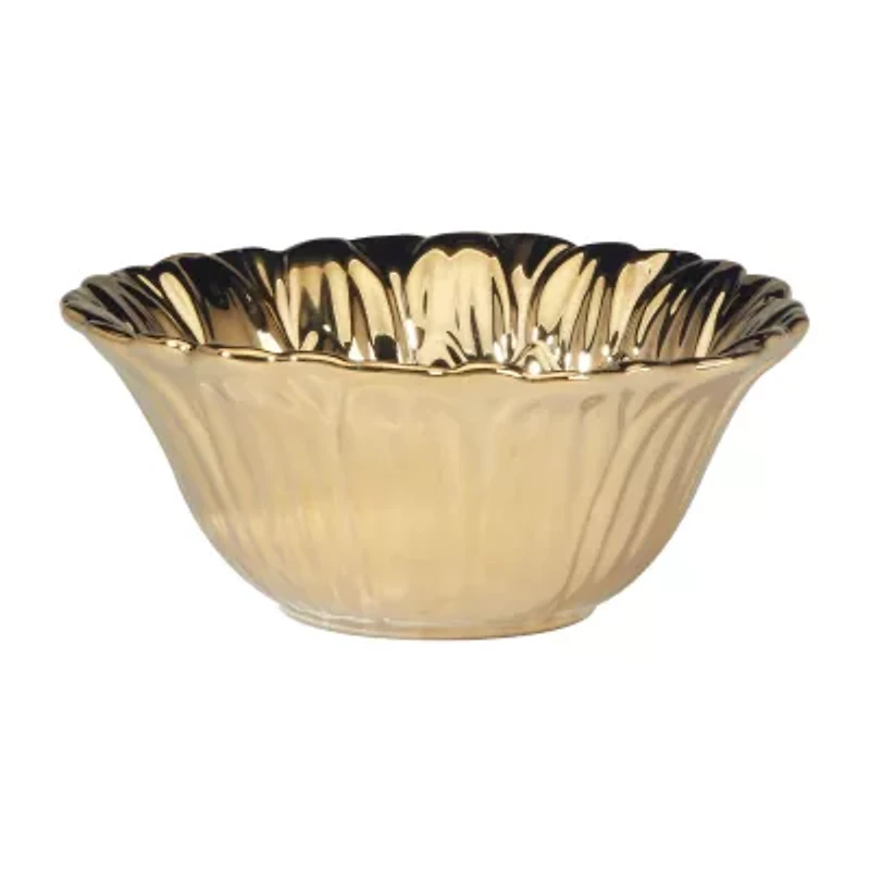 Certified International Gold Coast 4-pc. Earthenware Ice Cream Bowl