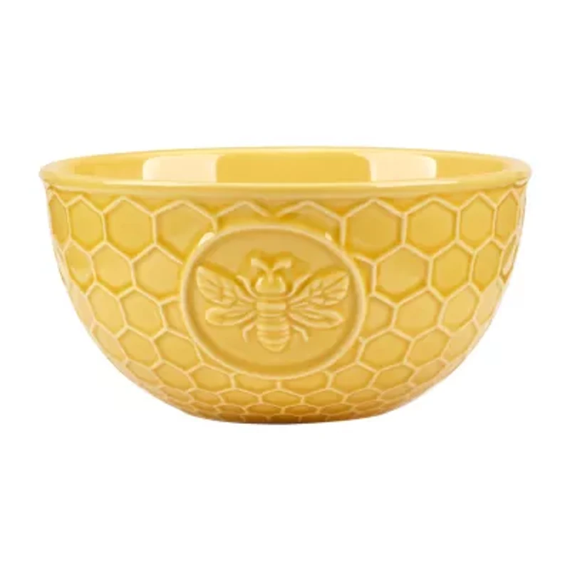 Certified International French Bees 4-pc. Earthenware Ice Cream Bowl