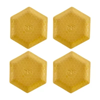Certified International French Bees 4-pc. Earthenware Dinner Plate