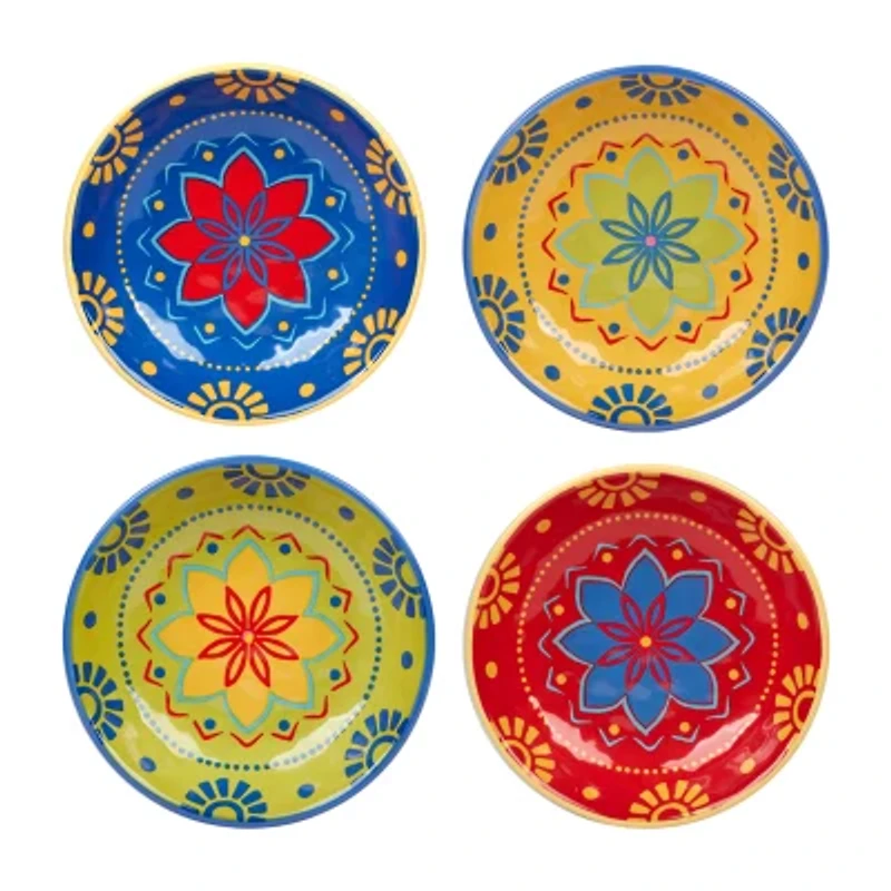 Certified International Spice Love 4-pc. Earthenware Soup Bowl