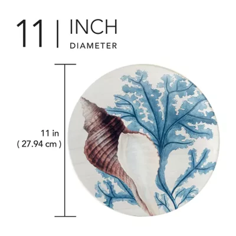 Certified International Beyond The Shore 4-pc. Earthenware Dinner Plate
