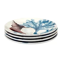 Certified International Beyond The Shore 4-pc. Earthenware Dinner Plate