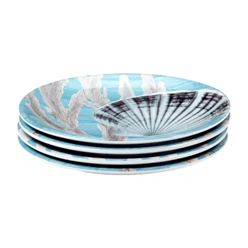 Certified International Beyond The Shore 4-pc. Earthenware Salad Plate