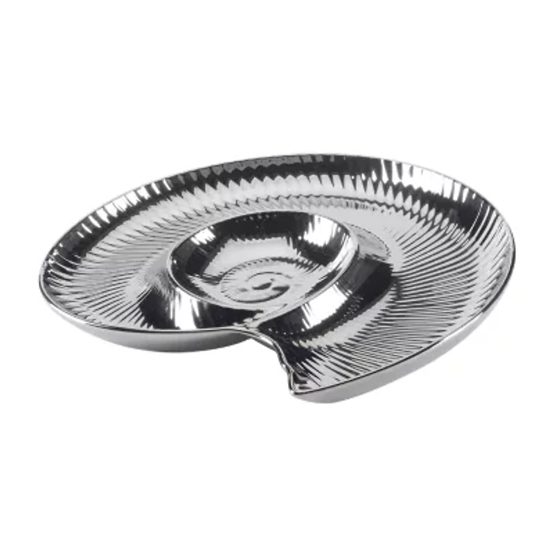 Certified International Silver Coast Porcelain Chip & Dip Set