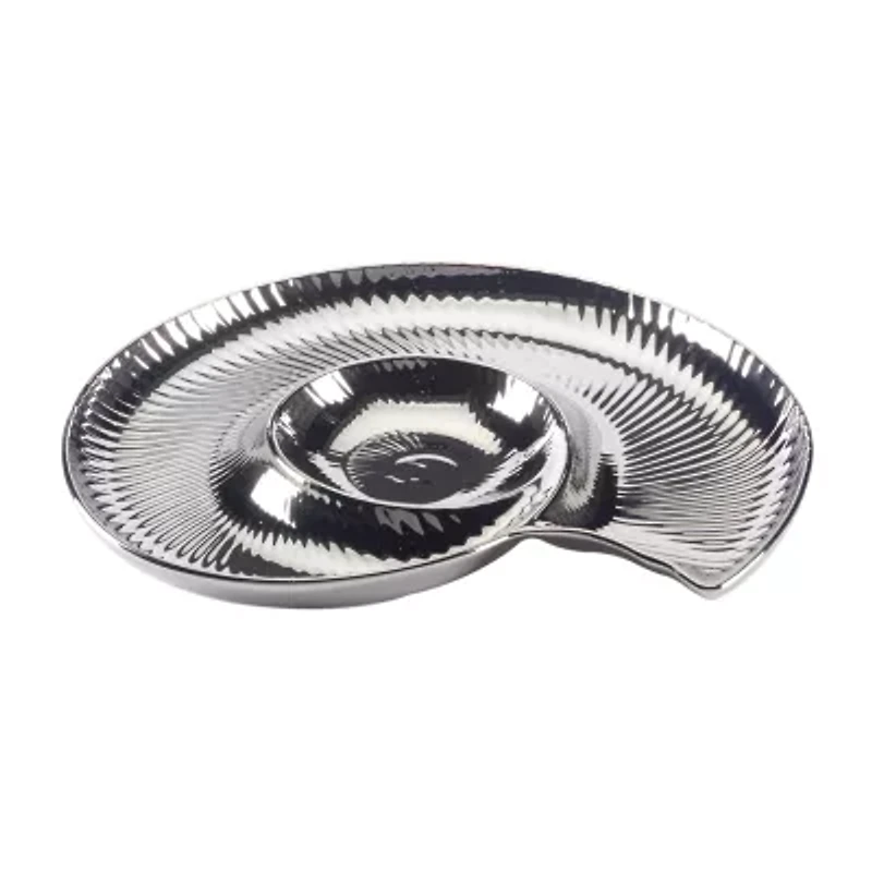 Certified International Silver Coast Porcelain Chip & Dip Set
