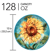 Certified International Golden Sunflowers Serving Bowl
