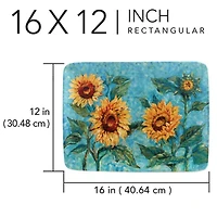 Certified International Golden Sunflowers Serving Platter