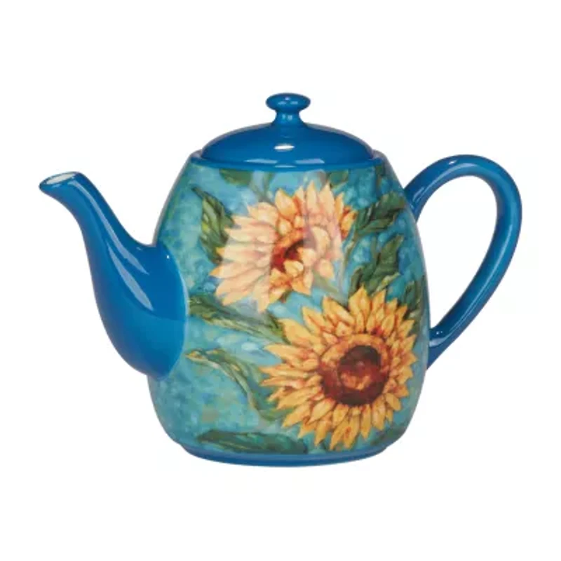 Certified International Golden Sunflowers Teapot