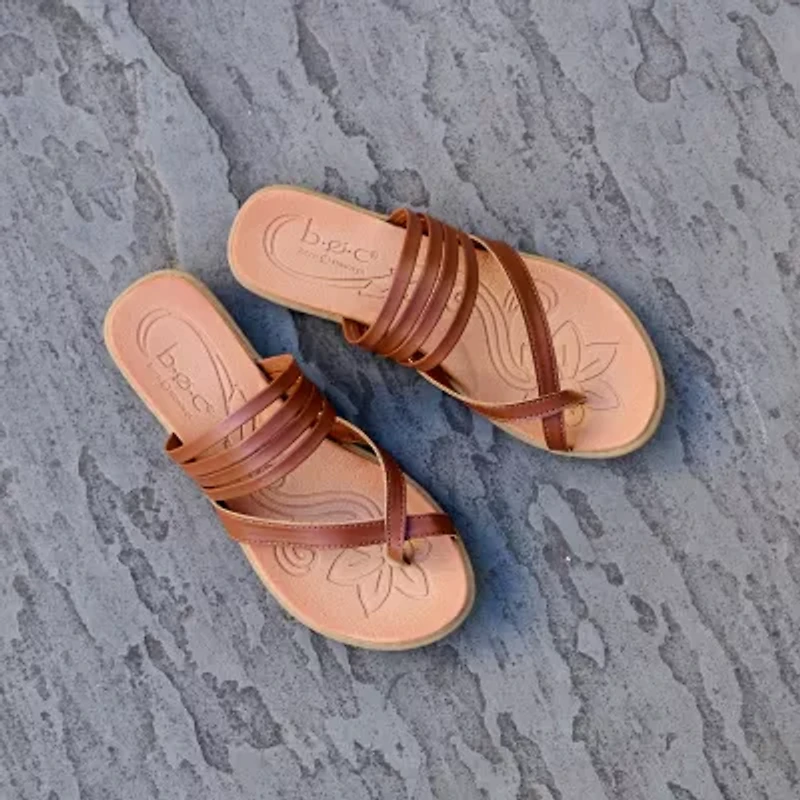 BOC by Born Womens Alisha Criss Cross Strap Flat Sandals