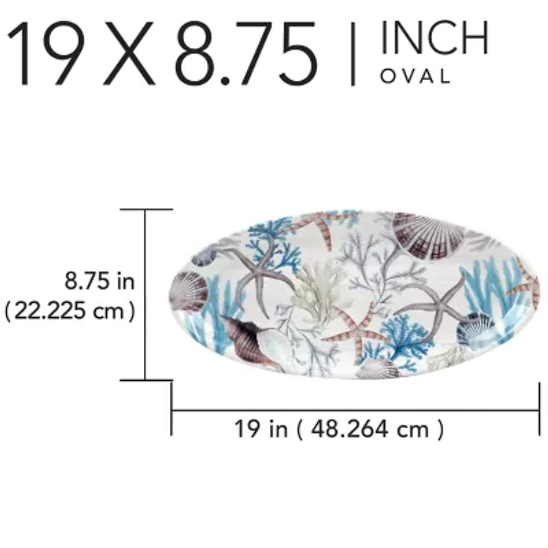 Certified International Beyond The Shore Serving Platter