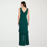R & M Richards Womens Sleeveless Evening Gown