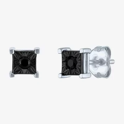 1/10 CT. T.W. Natural White Diamond Sterling Silver 5.2mm Round Stud Earrings