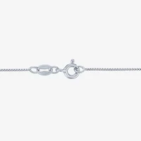 Womens 1/ CT. T.W. Natural Black Diamond Sterling Silver 18 Inch Pendant Necklace